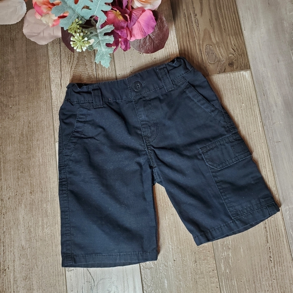 Levi's Casual Adjustable Waist Navy Blue Toddler Boy Cargo Shorts Size 2T NWOT
